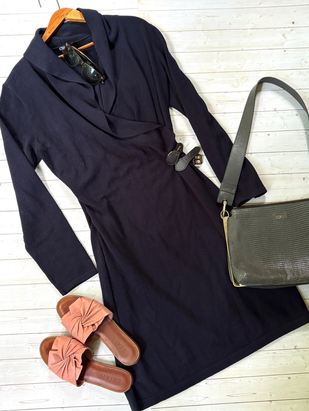 Chaps cotton sweater dress